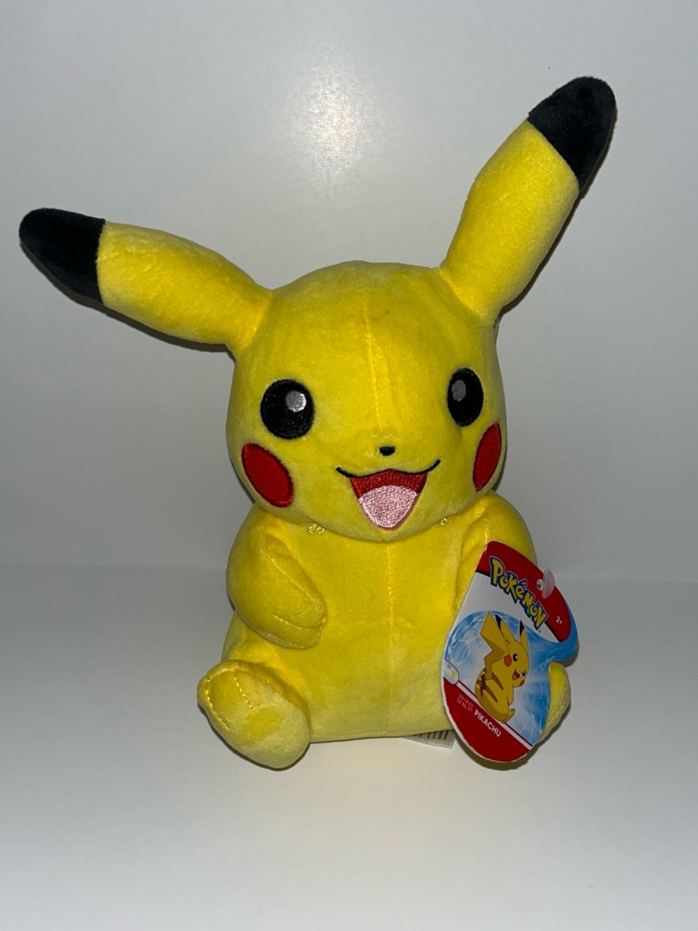 Pokemon Pikachu Plush - Yellow with Black Tips and Red Cheeks